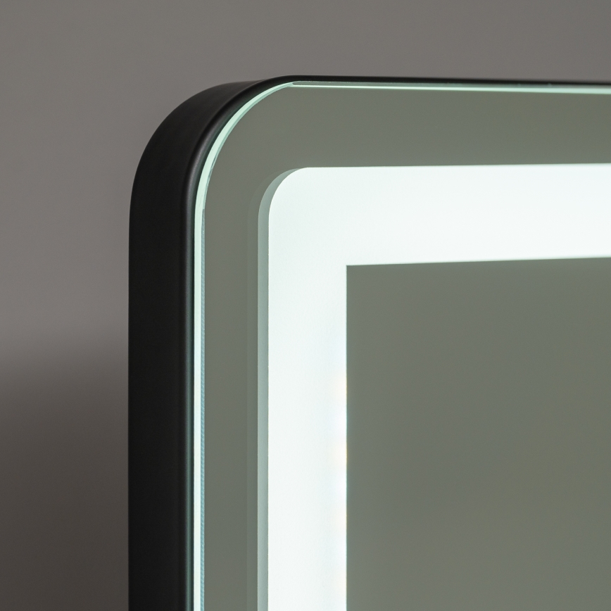BRILAGI - Specchio per trucco LED dimmerabile CALIFORNIA LED/25W/230V 3000/4000/6500K 55x44 cm nero
