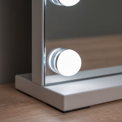 BRILAGI - Specchio per trucco LED dimmerabile HOLLYWOOD LED/15W/230V CCT + 2x USB 60x50 cm bianco