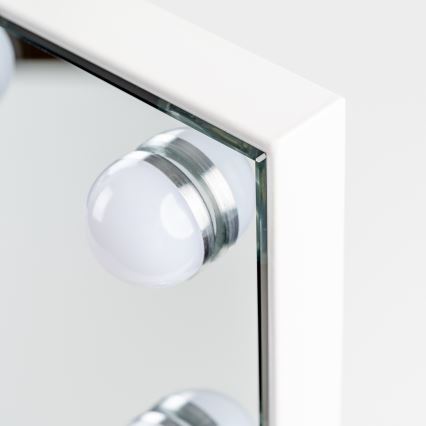 BRILAGI - Specchio per trucco LED dimmerabile HOLLYWOOD LED/15W/230V CCT + 2x USB 60x50 cm bianco