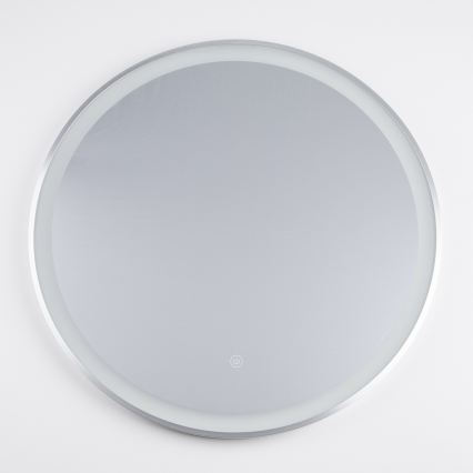 Brilagi - Specchio da bagno LED TORINO LED/19W/230V Ø 60 cm argento IP44 CRI 90 dimmerabile + CCT