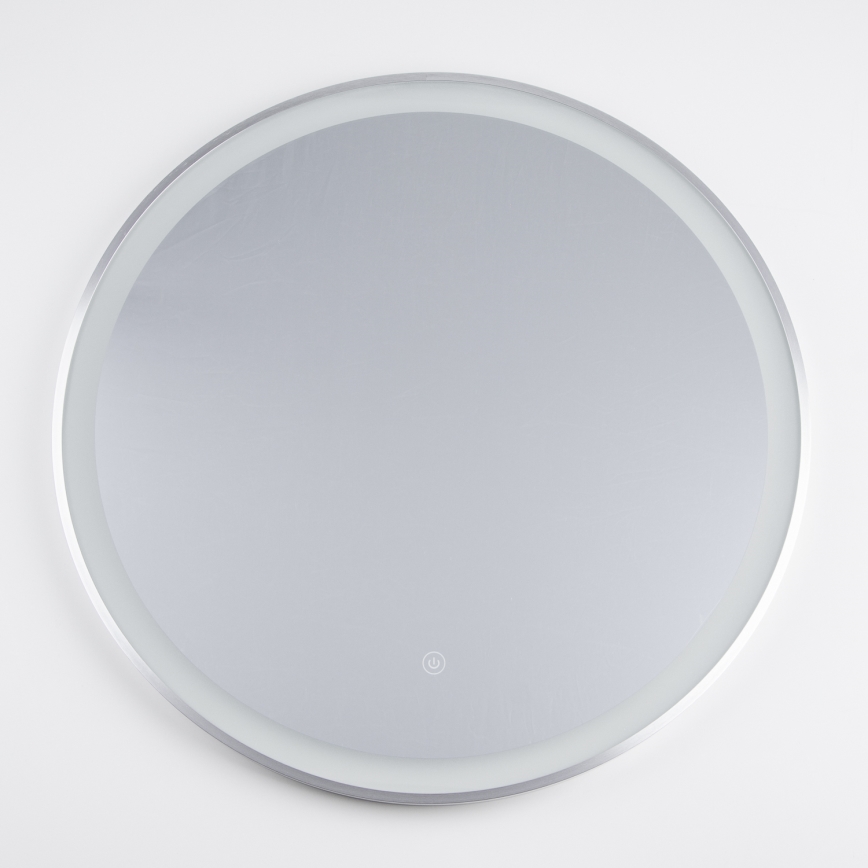 Brilagi - Specchio da bagno LED TORINO LED/19W/230V Ø 60 cm argento IP44 CRI 90 dimmerabile + CCT