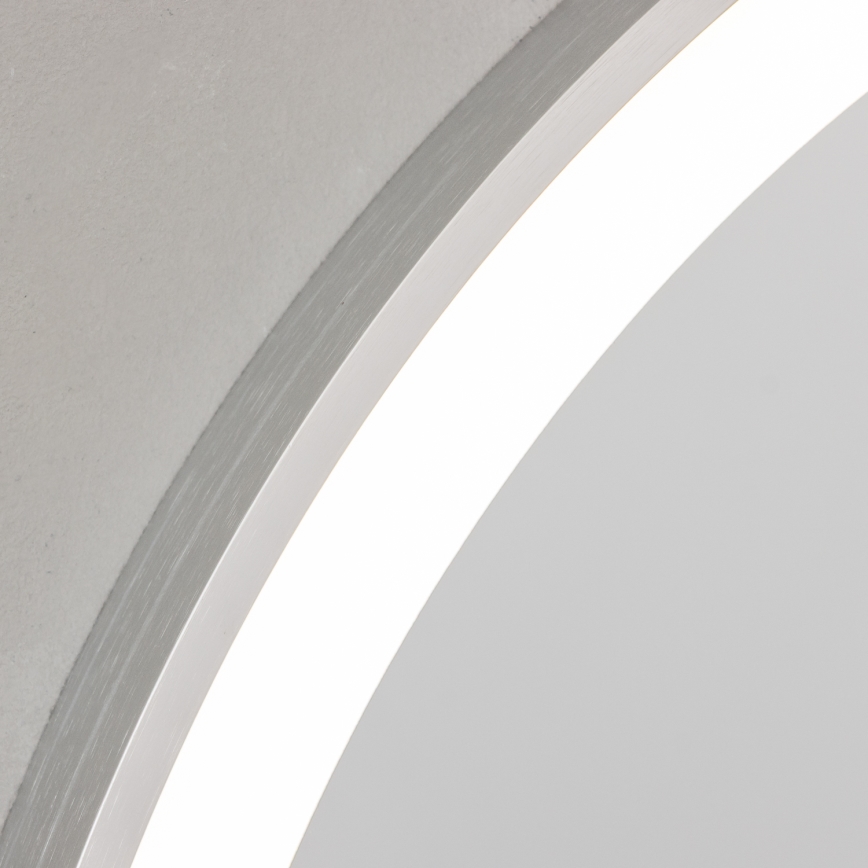 Brilagi - Specchio da bagno LED TORINO LED/19W/230V Ø 60 cm argento IP44 CRI 90 dimmerabile + CCT