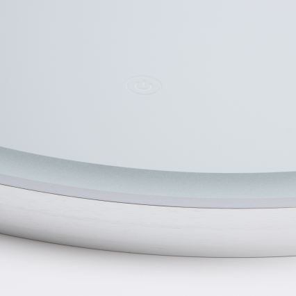 Brilagi - Specchio da bagno LED TORINO LED/19W/230V Ø 60 cm argento IP44 CRI 90 dimmerabile + CCT