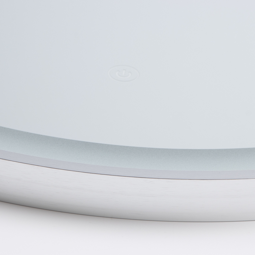 Brilagi - Specchio da bagno LED TORINO LED/19W/230V Ø 60 cm argento IP44 CRI 90 dimmerabile + CCT