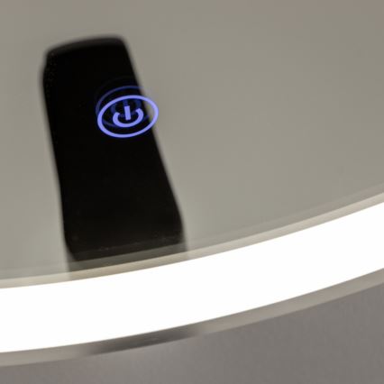 Brilagi - Specchio da bagno LED TORINO LED/19W/230V Ø 60 cm argento IP44 CRI 90 dimmerabile + CCT