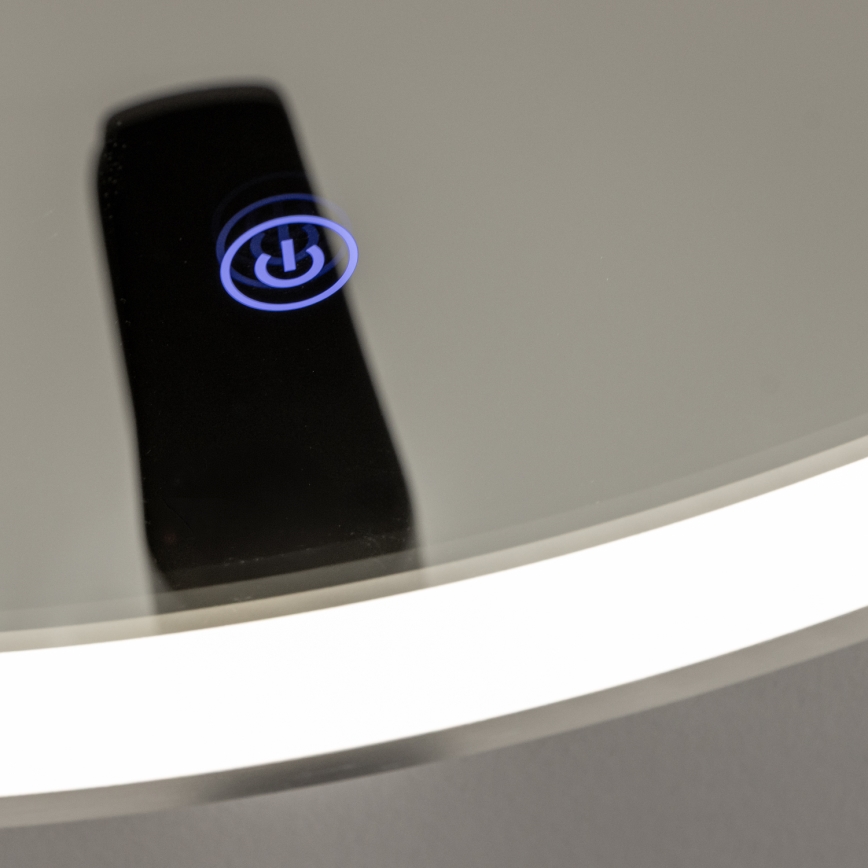 Brilagi - Specchio da bagno LED TORINO LED/19W/230V Ø 60 cm argento IP44 CRI 90 dimmerabile + CCT