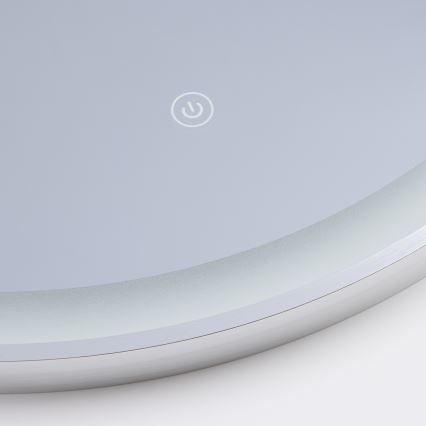 Brilagi - Specchio da bagno LED TORINO LED/19W/230V Ø 60 cm argento IP44 CRI 90 dimmerabile + CCT