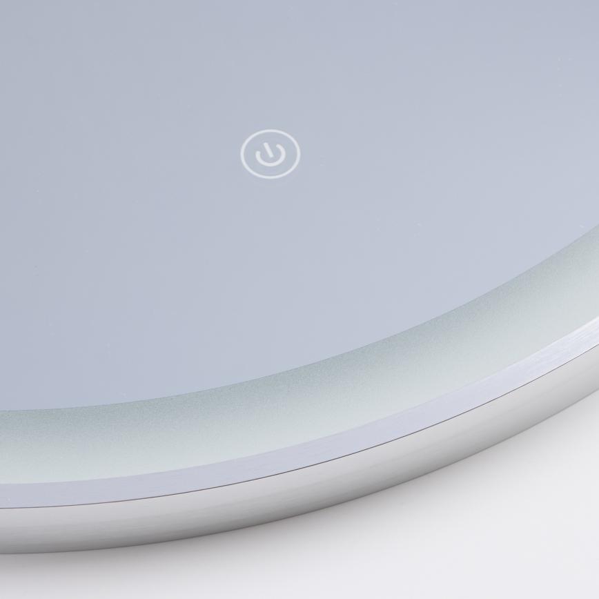 Brilagi - Specchio da bagno LED TORINO LED/19W/230V Ø 60 cm argento IP44 CRI 90 dimmerabile + CCT