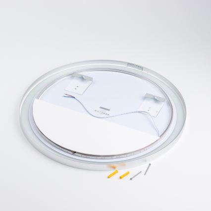 Brilagi - Specchio da bagno LED TORINO LED/19W/230V Ø 60 cm argento IP44 CRI 90 dimmerabile + CCT