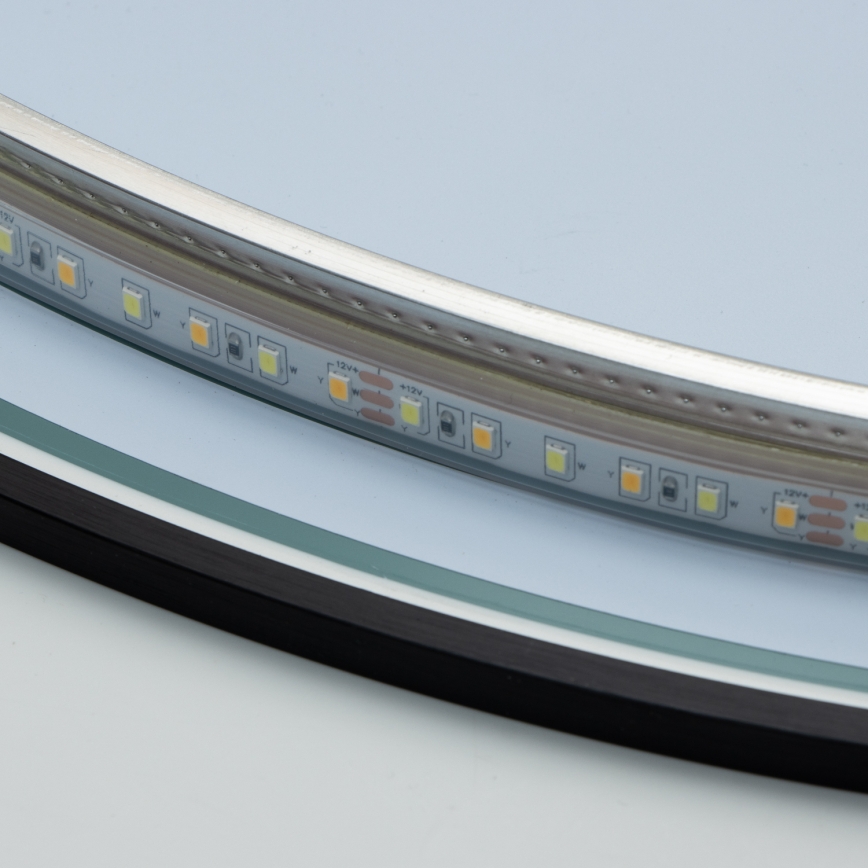 Brilagi - Specchio da bagno LED VENA BLACK LED/19W/230V Ø 60 cm IP44 CRI 90 dimmerabile + CCT