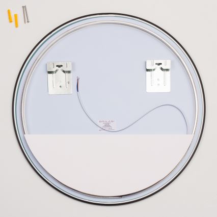 Brilagi - Specchio da bagno LED VENA BLACK LED/19W/230V Ø 60 cm IP44 CRI 90 dimmerabile + CCT