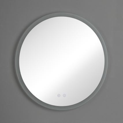 Brilagi - Specchio da bagno riscaldato a LED CLARA ECO LED/12W/230V Ø 60 cm IP44 CRI 90 dimmerabile + CCT
