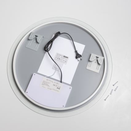 Brilagi - Specchio da bagno riscaldato a LED CLARA ECO LED/12W/230V Ø 60 cm IP44 CRI 90 dimmerabile + CCT