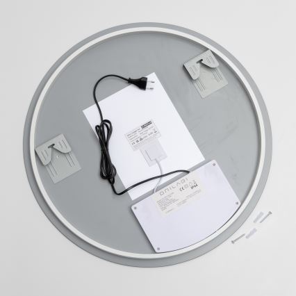 Brilagi - Specchio da bagno riscaldato a LED DEMI PRO LED/20W/230V Ø 60 cm IP44 CRI 90 dimmerabile + CCT