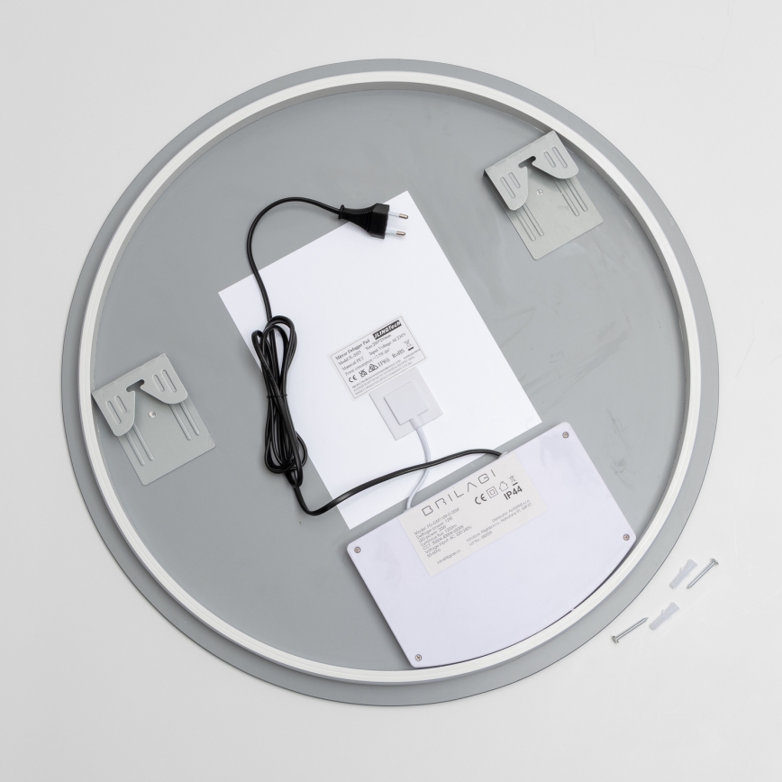 Brilagi - Specchio da bagno riscaldato a LED DEMI PRO LED/20W/230V Ø 60 cm IP44 CRI 90 dimmerabile + CCT