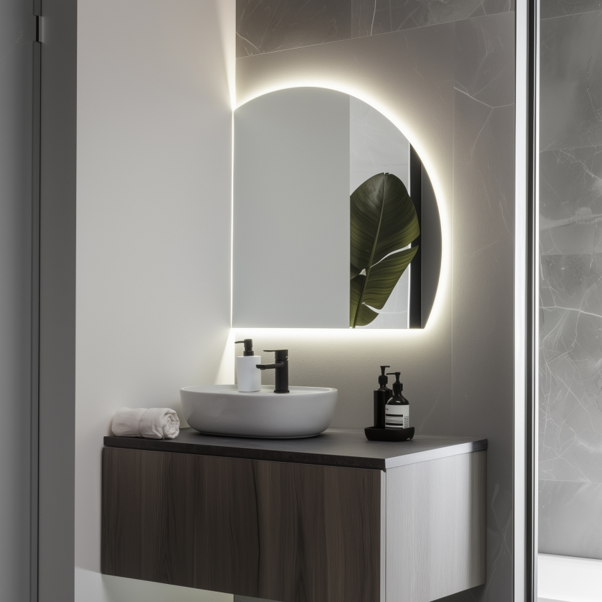 Brilagi - Specchio da bagno LED QUARTIERE LED/25W/230V 70x75 cm IP44 CRI 90 dimmerabile + CCT