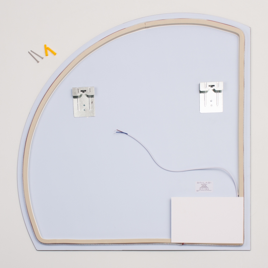 Brilagi - Specchio da bagno LED QUARTIERE LED/25W/230V 70x75 cm IP44 CRI 90 dimmerabile + CCT