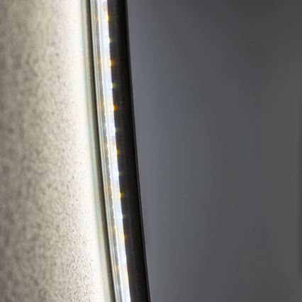 Brilagi - Specchio da bagno LED VENA BLACK LED/32W/230V Ø 100 cm IP44 CRI 90 dimmerabile + CCT