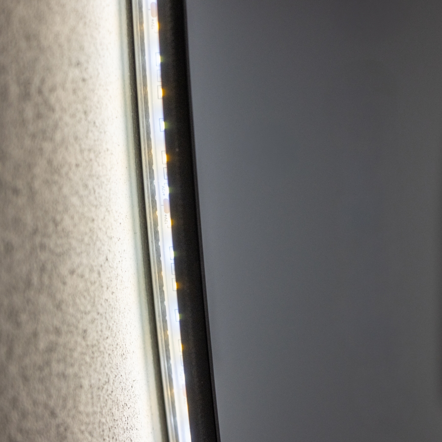 Brilagi - Specchio da bagno LED VENA BLACK LED/32W/230V Ø 100 cm IP44 CRI 90 dimmerabile + CCT
