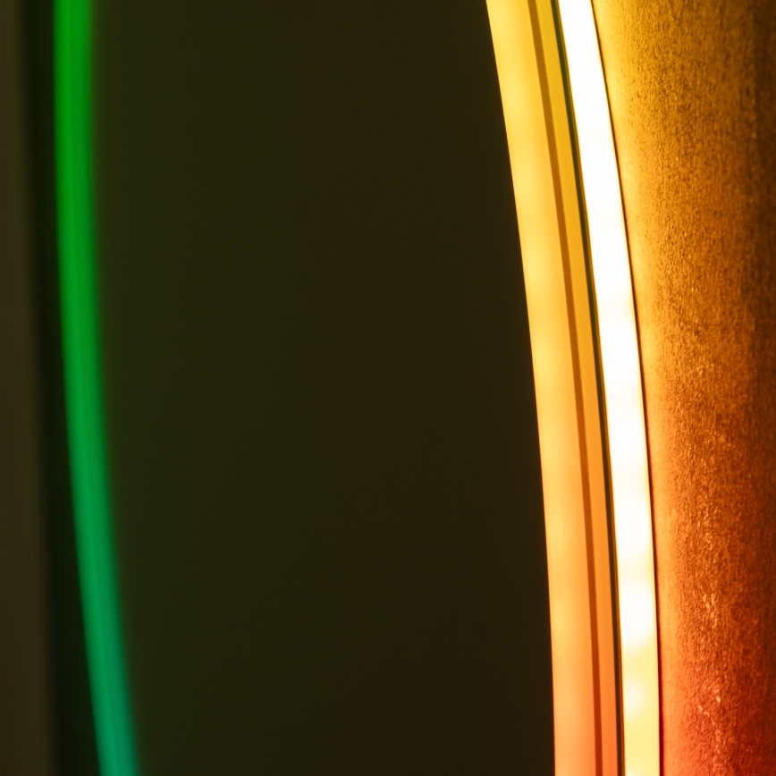 Brilagi - Specchio da bagno riscaldato LED RGBW AVA PRO LED/18W/230V Ø 60 cm IP44 CRI 90 dimmerabile + CCT