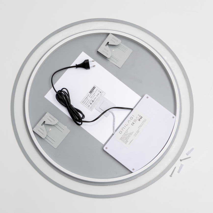 Brilagi - Specchio da bagno riscaldato LED RGBW AVA PRO LED/18W/230V Ø 60 cm IP44 CRI 90 dimmerabile + CCT