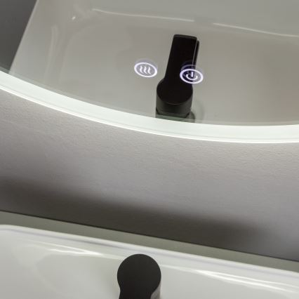 Brilagi - Specchio da bagno riscaldato a LED CLARA PRO LED/19W/230V Ø 60 cm IP44 CRI 90 dimmerabile + CCT