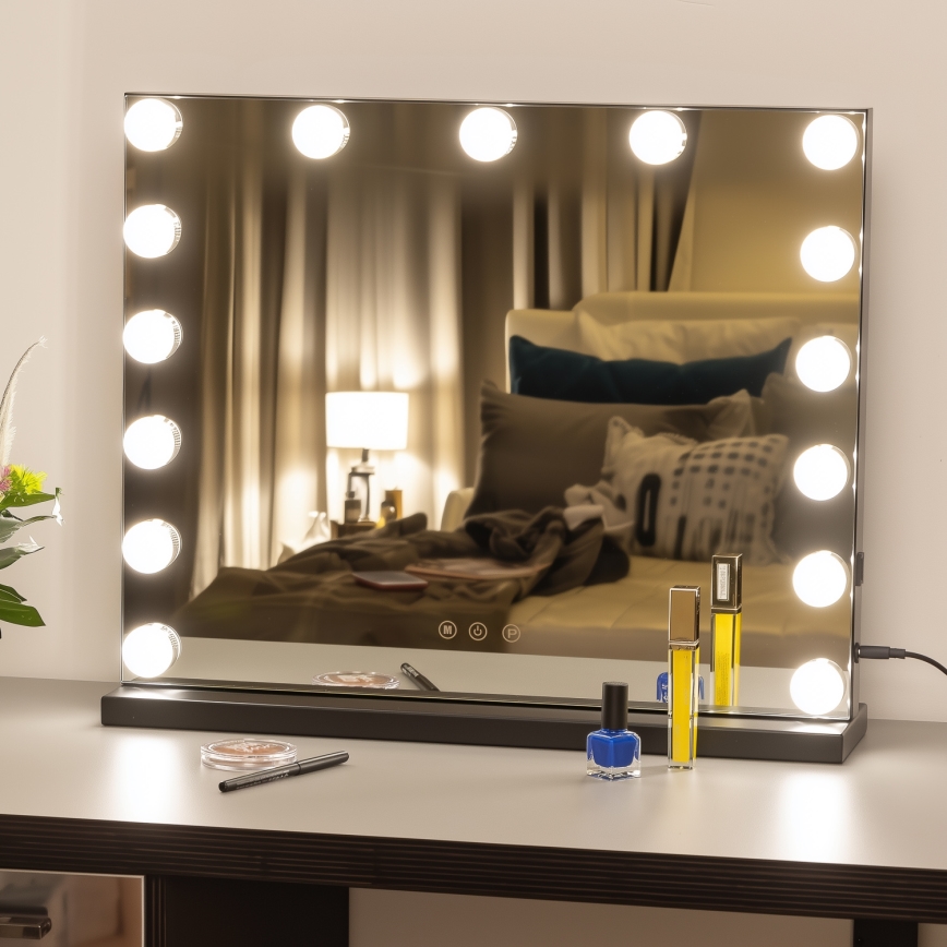 Brilagi - Specchio per trucco dimmerabile LED HOLLYWOOD LED/15W/230V 3000/4000/6500K