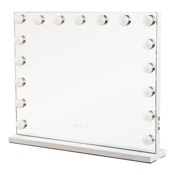 Brilagi - Specchio per trucco LED dimmerabile HOLLYWOOD LED/15W/230V 3000/4000/6500K 60x50 cm bianco