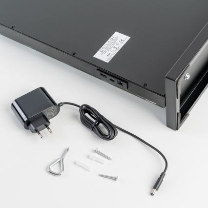 BRILAGI - Specchio da trucco dimmerabile a LED HOLLYWOOD LED/15W/230V CCT + 2x USB 60x50 cm nero