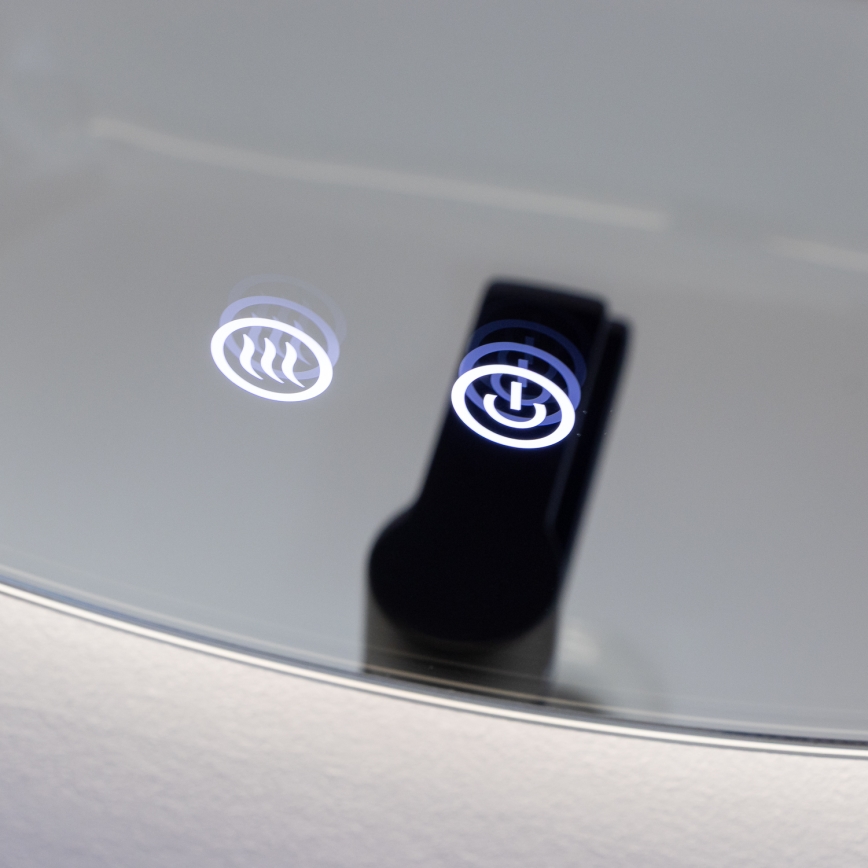 Brilagi - Specchio da bagno riscaldato a LED DEMI ECO LED/12W/230V Ø 60 cm IP44 CRI 90 dimmerabile + CCT