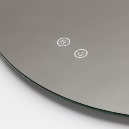 Brilagi - Specchio da bagno riscaldato a LED DEMI ECO LED/12W/230V Ø 60 cm IP44 CRI 90 dimmerabile + CCT