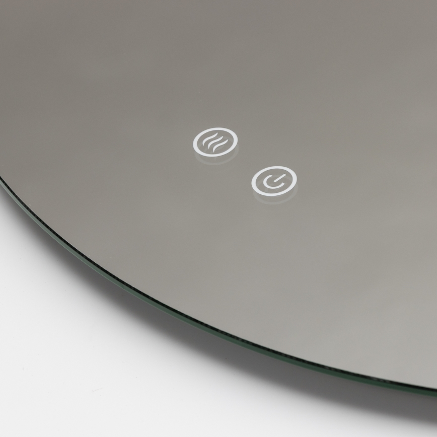 Brilagi - Specchio da bagno riscaldato a LED DEMI ECO LED/12W/230V Ø 60 cm IP44 CRI 90 dimmerabile + CCT