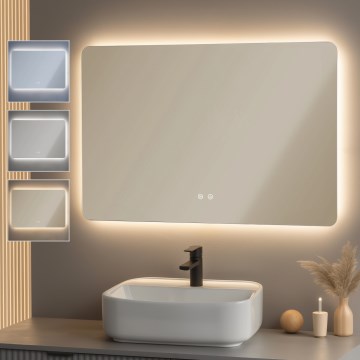 Brilagi - Specchio riscaldato per bagno a LED DIANA LED/20W/230V 60x90 cm IP44 CRI 90 dimmerabile + CCT