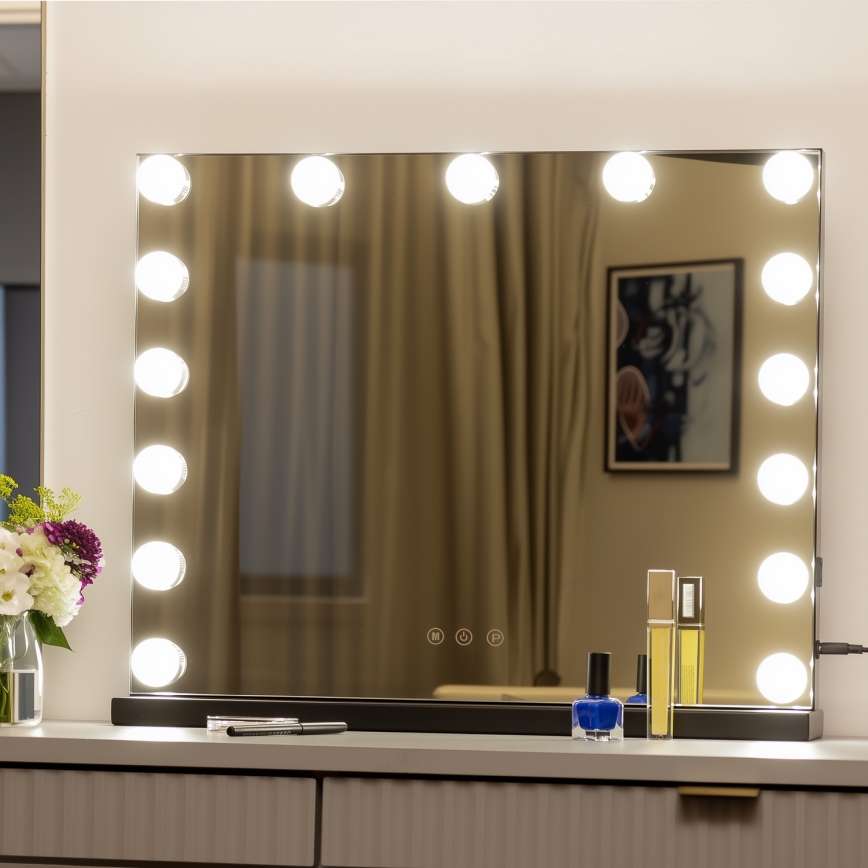 Brilagi - Specchio per trucco dimmerabile LED HOLLYWOOD LED/15W/230V 3000/4000/6500K