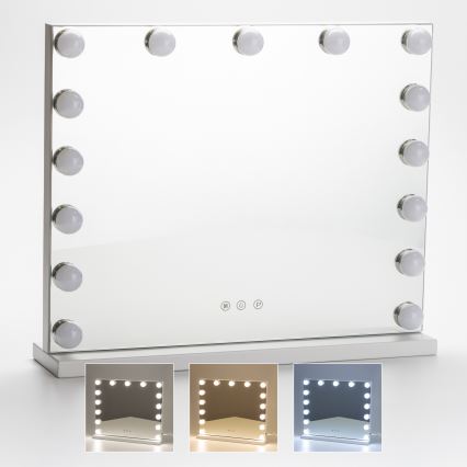 Brilagi - Specchio per trucco dimmerabile LED HOLLYWOOD LED/15W/230V 3000/4000/6500K