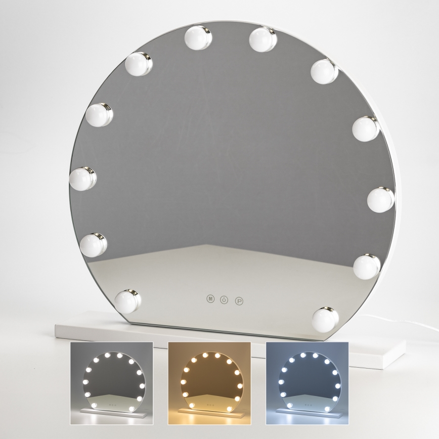 Brilagi - Specchio per trucco dimmerabile a LED HOLLYWOOD LED/12W/230V 3000/4000/6500K