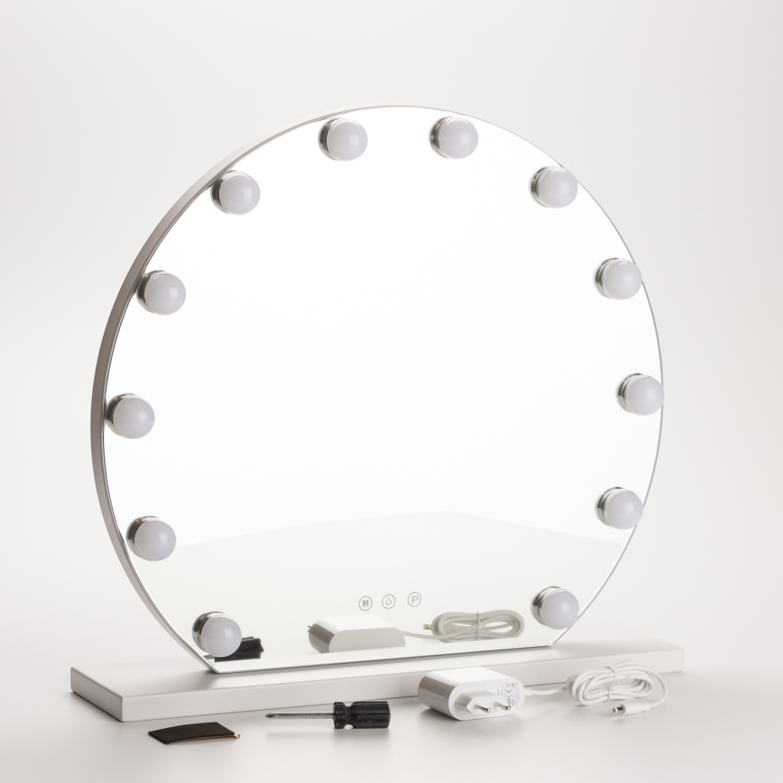 Brilagi - Specchio per trucco dimmerabile a LED HOLLYWOOD LED/12W/230V 3000/4000/6500K