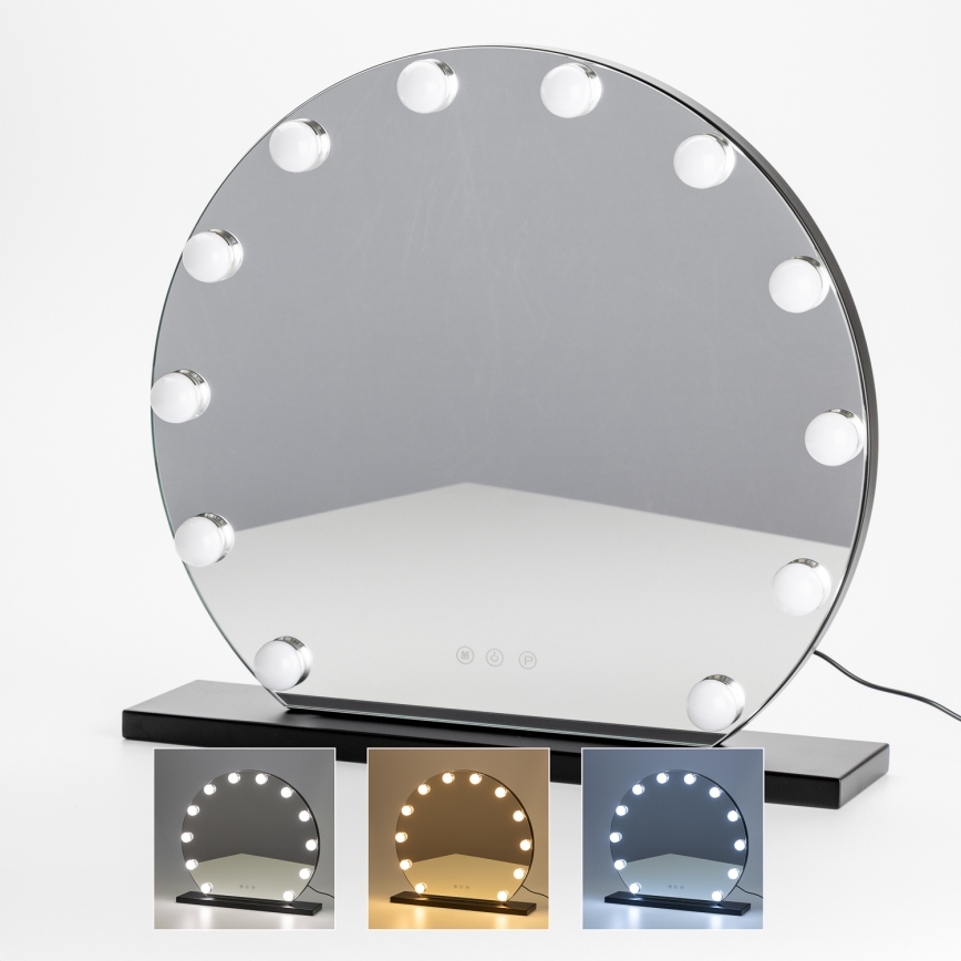 Brilagi - Specchio per trucco dimmerabile a LED HOLLYWOOD LED/12W/230V 3000/4000/6500K