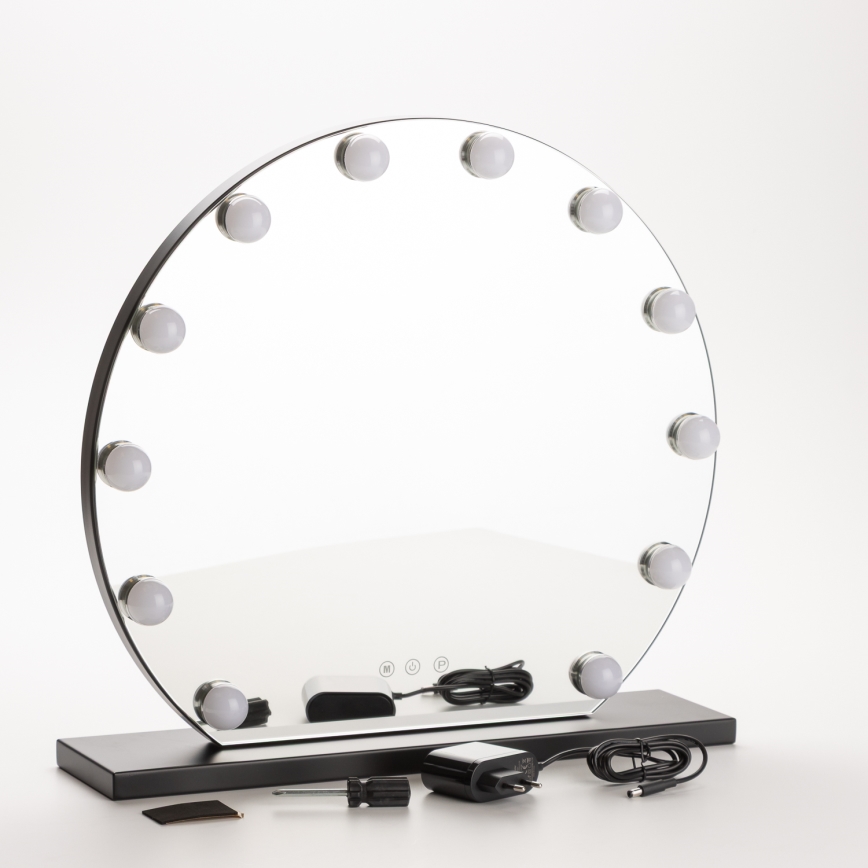 Brilagi - Specchio per trucco dimmerabile a LED HOLLYWOOD LED/12W/230V 3000/4000/6500K