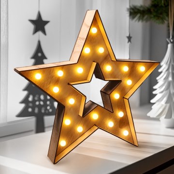 Brilagi - Stella decorativa natalizia a LED, 2x AA