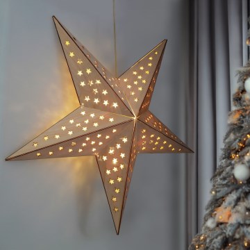 Brilagi - Stella decorativa natalizia a LED, alimentazione 2xAA
