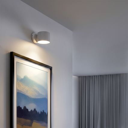 Brilagi - Faretto da parete dimmerabile LED RGB+CCT STRIPY 1xGX53/14W/230V 2700-6500K Wi-Fi Tuya bianco