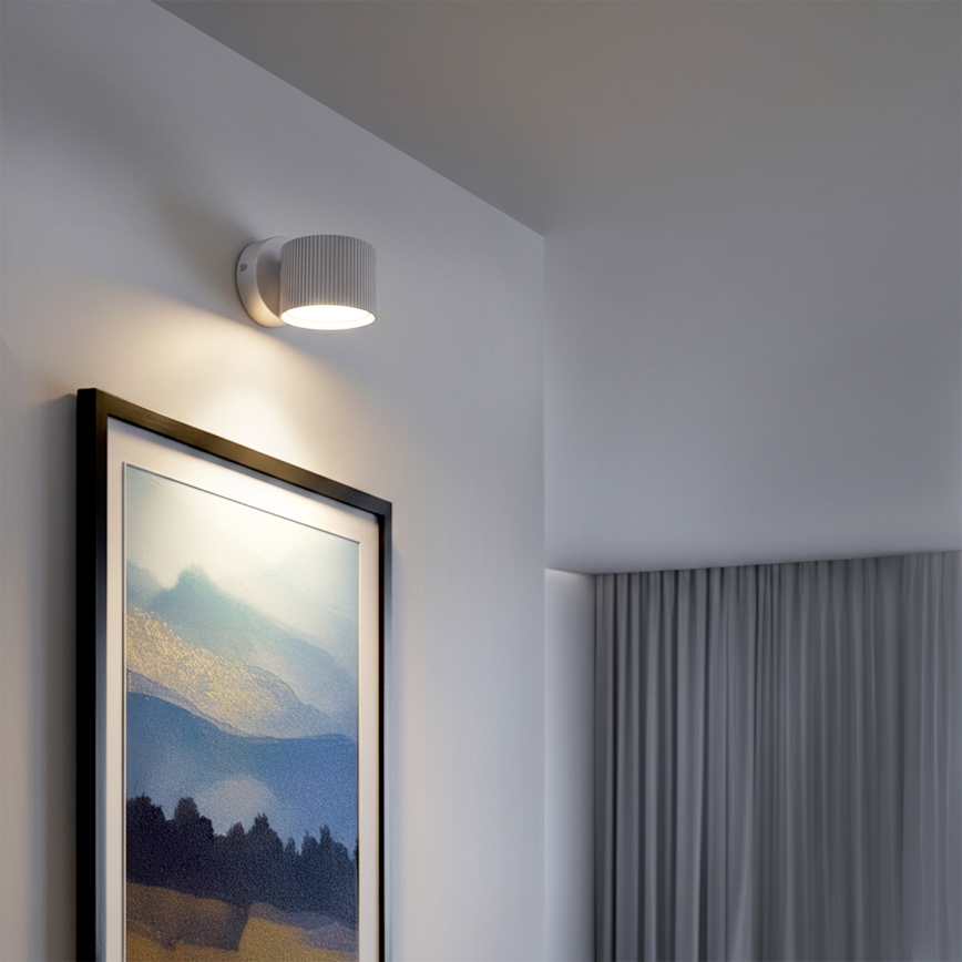 Brilagi - Faretto da parete dimmerabile LED RGB+CCT STRIPY 1xGX53/14W/230V 2700-6500K Wi-Fi Tuya bianco