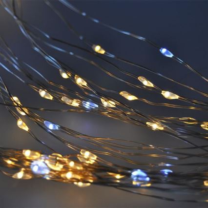 Brilagi - Tenda luminosa di Natale a LED 300xLED/8 funzioni/3xAA/USB 1,2m bianco caldo