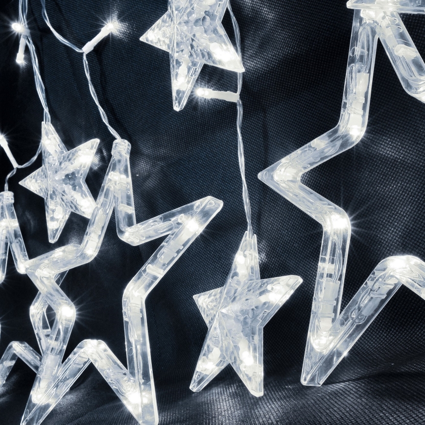 Brilagi - Tenda luminosa LED da esterno 123xLED/3xAA/USB 3m IP44 bianco freddo