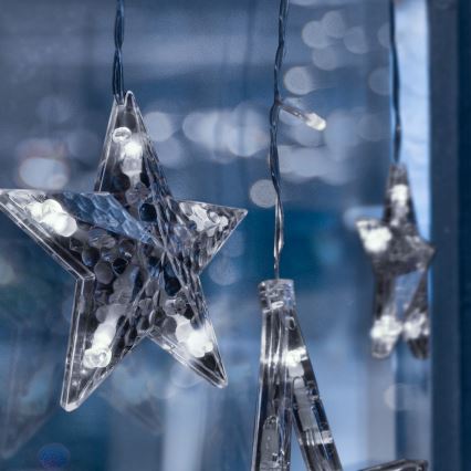 Brilagi - Tenda luminosa LED da esterno 123xLED/3xAA/USB 3m IP44 bianco freddo