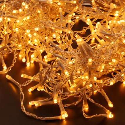 Brilagi - Tenda luminosa natalizia LED da esterno 360 LED/8 funzioni 14 m IP44 bianco caldo effetto stalattiti