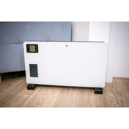 Brilagi - Termoconvettore elettrico 1000/1300/2300W LCD/timer/TURBO/termostato bianco + tc