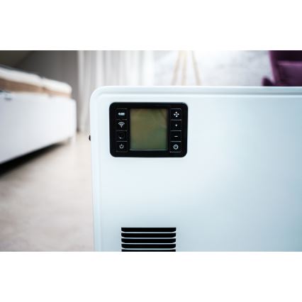 Brilagi - Termoconvettore elettrico 1000/1300/2300W LCD/timer/TURBO/termostato bianco + tc