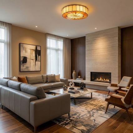 BRILAGI - Tiffany lampada da soffitto in vetro colorato SIENNA 2xE27/60W/230V Ø 40 cm